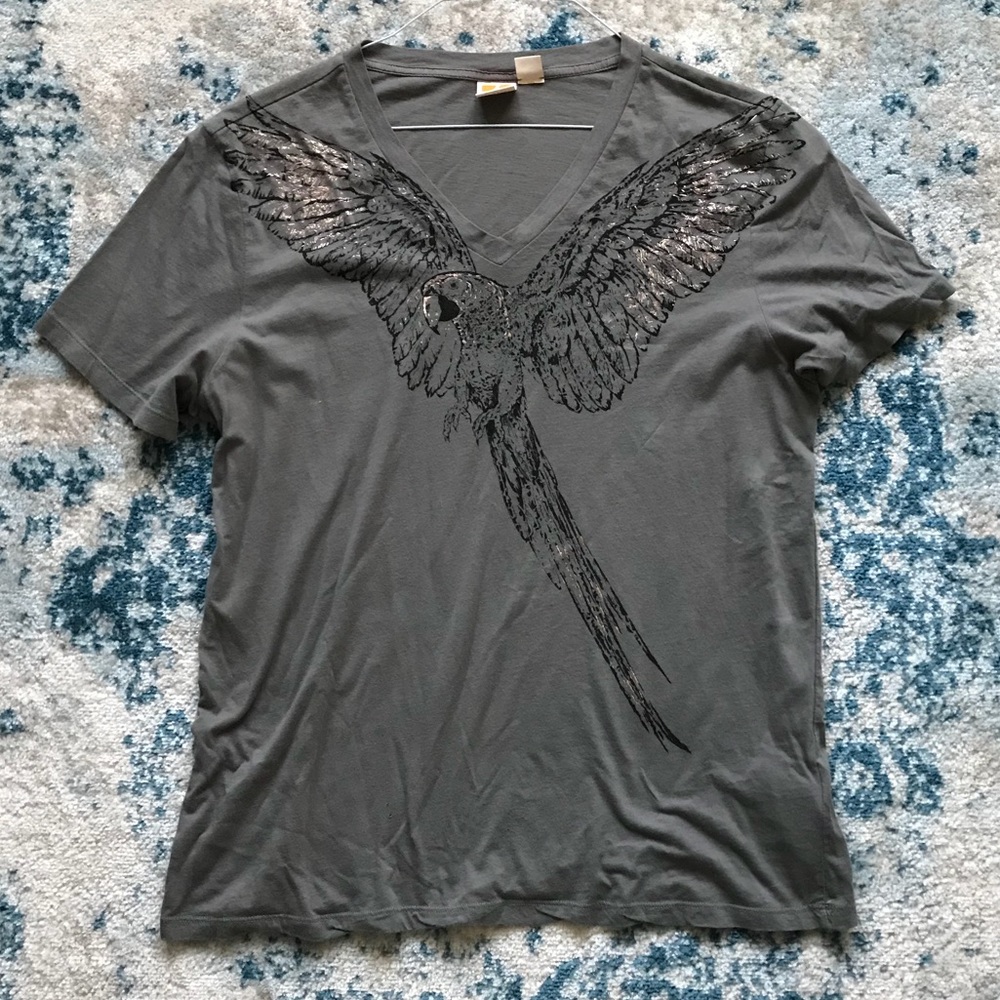 Hugo Boss V-Neck Graphic T Shirt